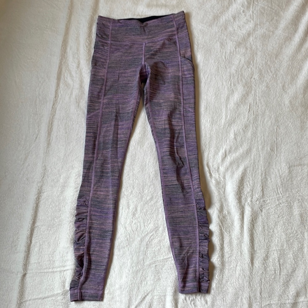 Lululemon Speed Tight IV space dye camo/tender violet black grape size 4